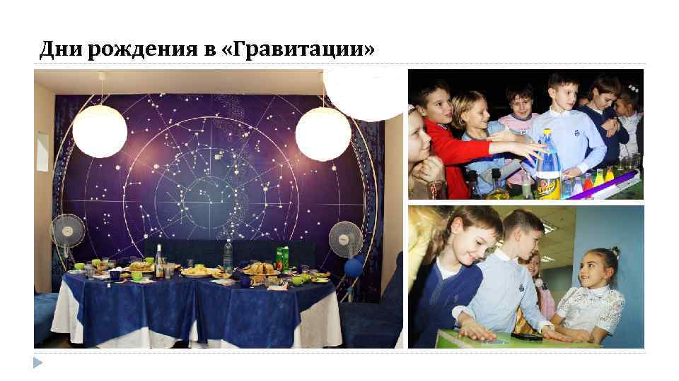 Дни рождения в «Гравитации» 