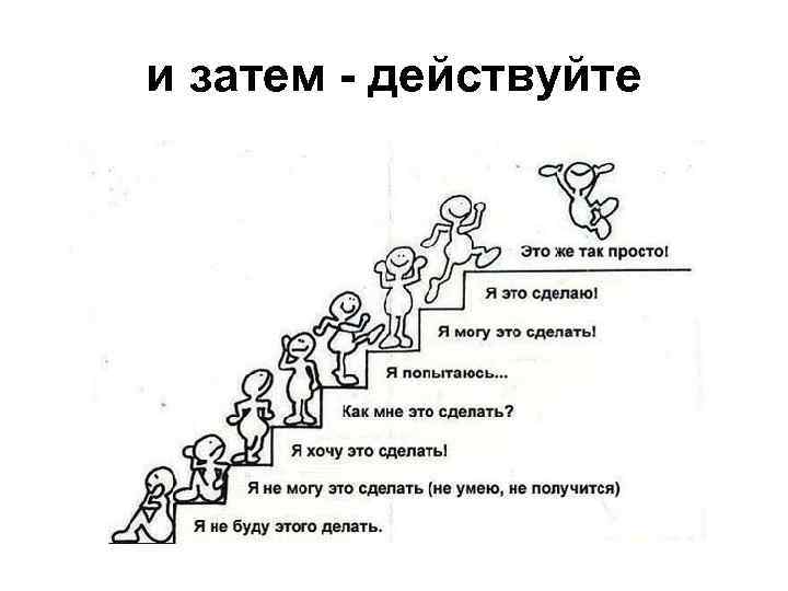 и затем - действуйте 