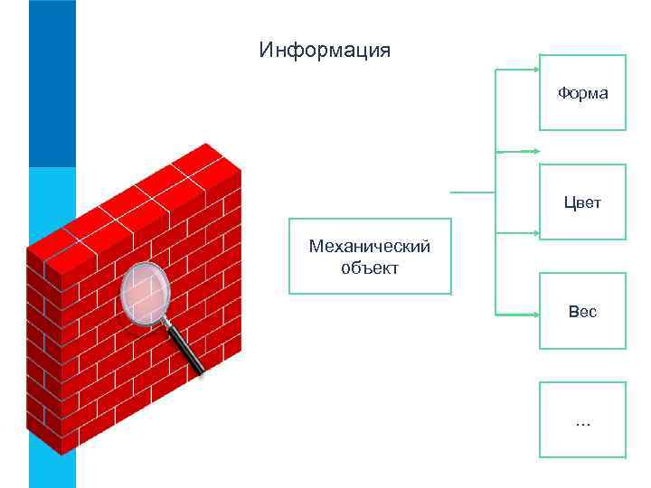 Информация Форма Цвет Механический объект Вес … 