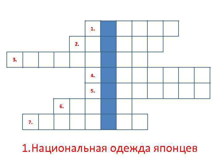 1. 2. 3. 4. 5. 6. 7. 1. Национальная одежда японцев 