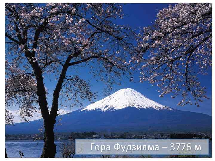 Гора Фудзияма – 3776 м 