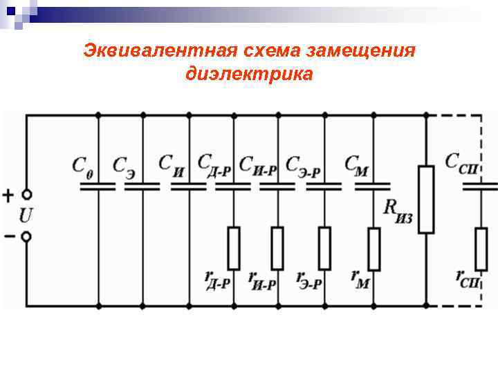 Схема замещения твердого диэлектрика