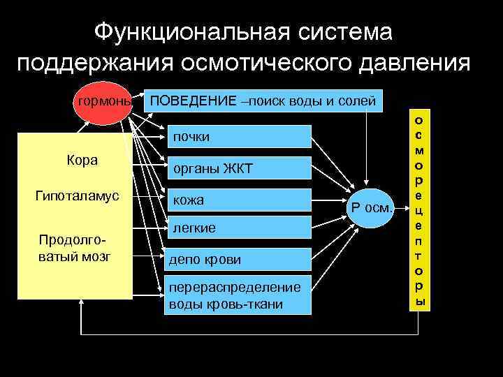 Поддержания осмотического давления