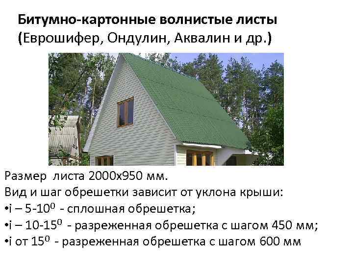 Битумно-картонные волнистые листы (Еврошифер, Ондулин, Аквалин и др. ) Размер листа 2000 х950 мм.