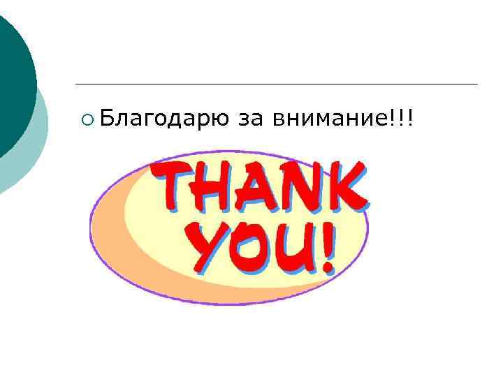 ¡ Благодарю за внимание!!! 