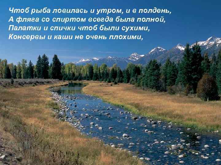 Чтоб рыба ловилась и утром, и в полдень, А фляга со спиртом всегда была