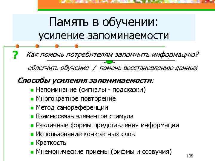 Роль памяти. Память и обучение. Роль памяти в обучении. Роль памяти в учебе. Способы облегчить учебу.