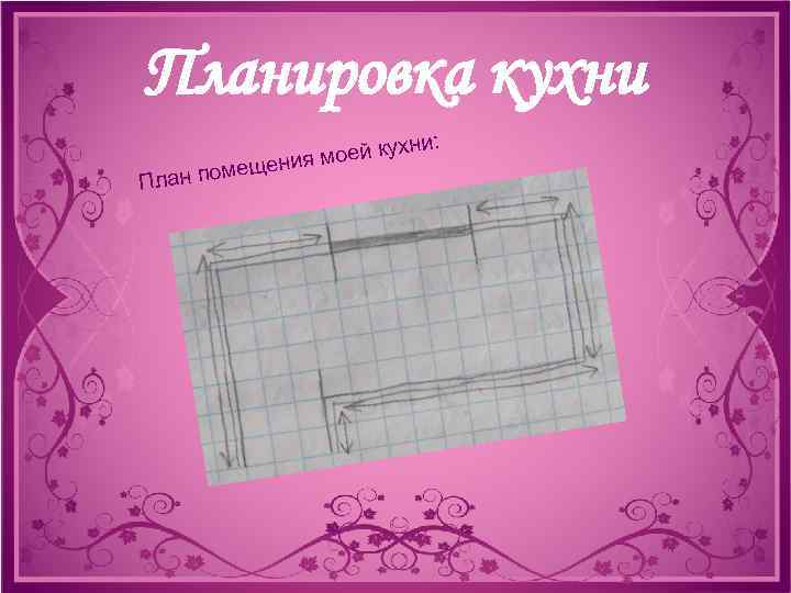 Планировка кухни м План по ещ и: оей кухн ения м 