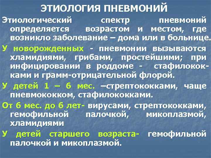 Этиология пневмонии. Этиологический спектр пневмонии зависит от. Острая пневмония этиология. Пневмония вирусной этиологии. Пневмонии новорожденных этиология.