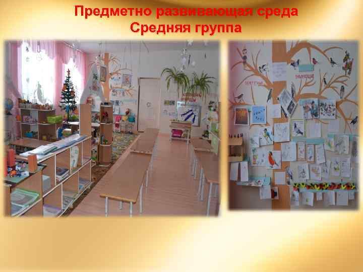 Предметно развивающая среда Средняя группа 