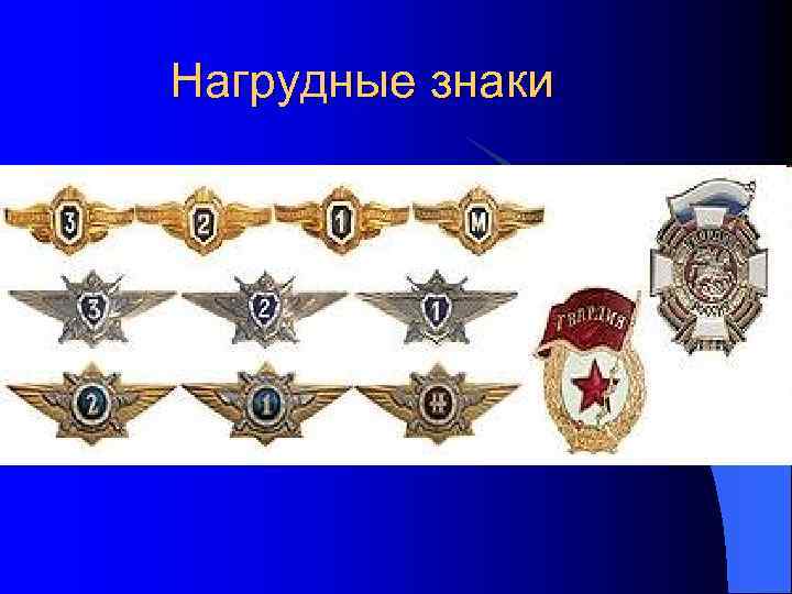 Нагрудные знаки 