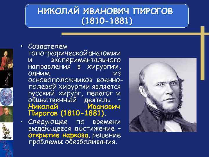 Пирогов как создатель топографической анатомии