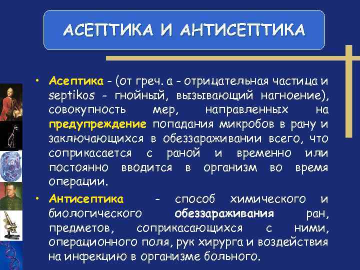 История хирургии асептика антисептика презентация