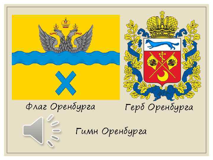 Флаг Оренбурга Герб Оренбурга Гимн Оренбурга 