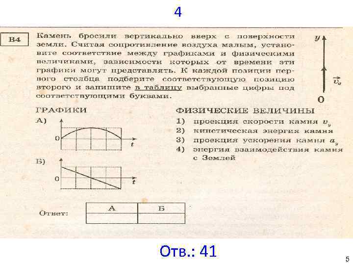  4 Отв. : 41 5 