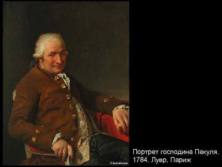 Портрет господина Пекуля. 1784. Лувр, Париж 
