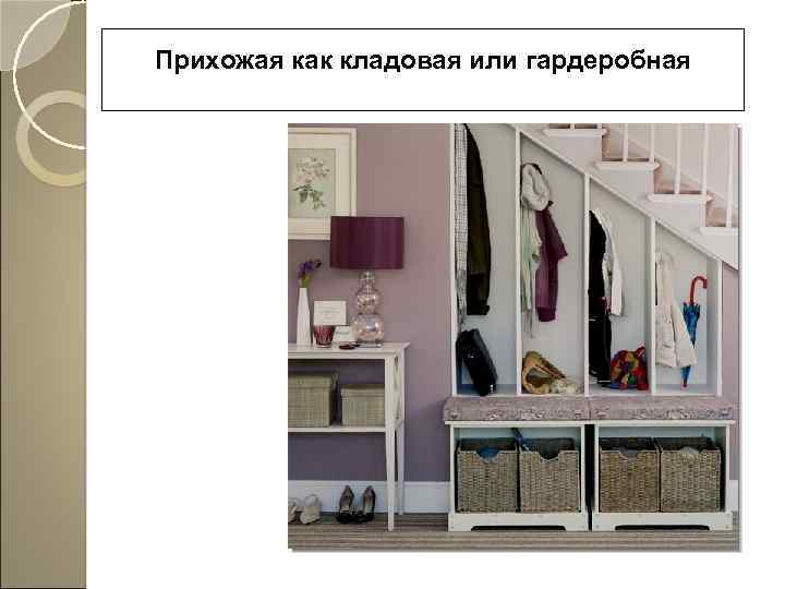 Прихожая как кладовая или гардеробная 