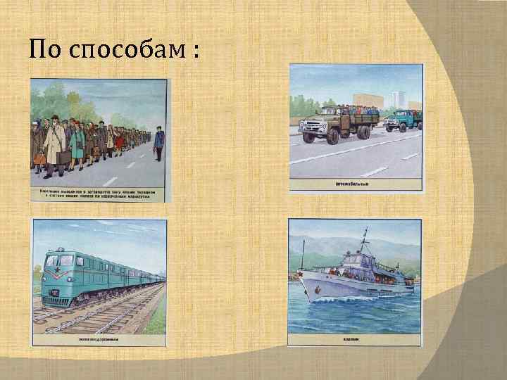 По способам : 