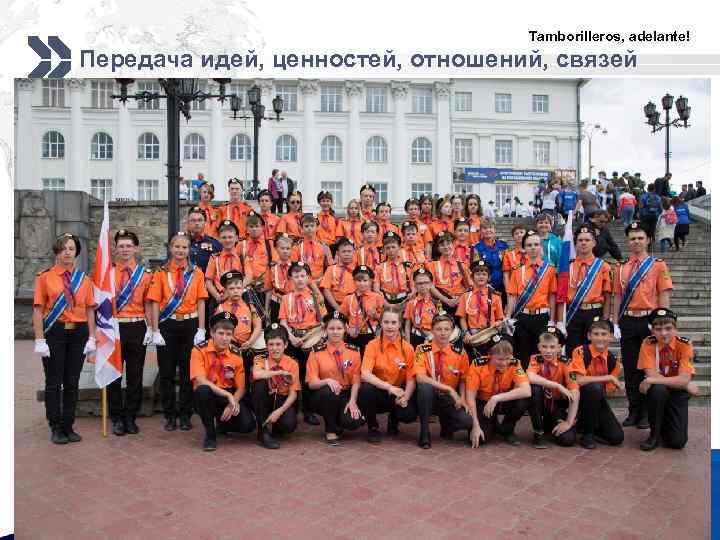 Tamborilleros, adelante! Передача идей, ценностей, отношений, связей www. carabela. ru LOGO 