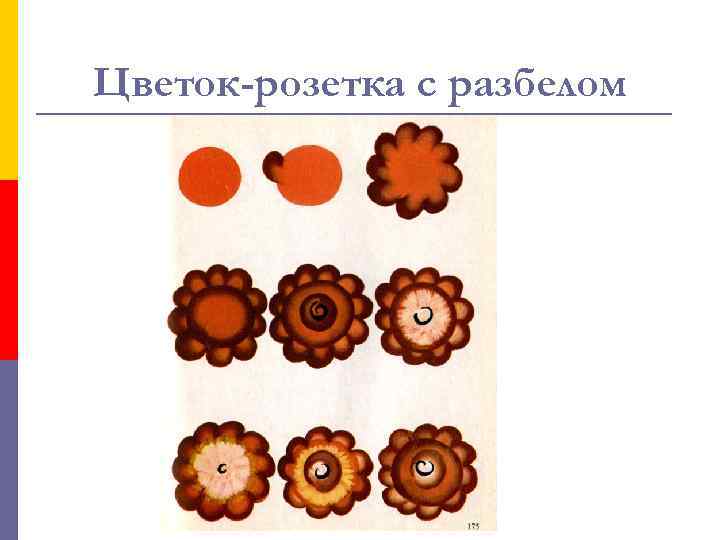 Цветок-розетка с разбелом 