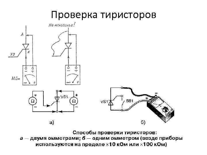 Проверка тиристоров 