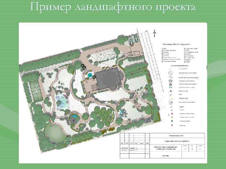 Пример ландшафтного проекта 