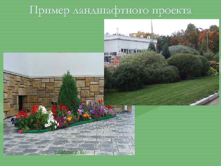 Пример ландшафтного проекта 