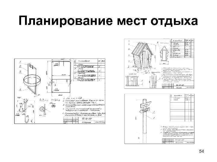 Планирование мест отдыха 54 