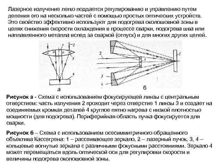 Лазерное излучение легко поддается регулированию и управлению путем деления его на несколько частей с