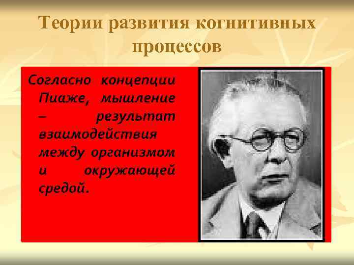 Теории развития когнитивных процессов 