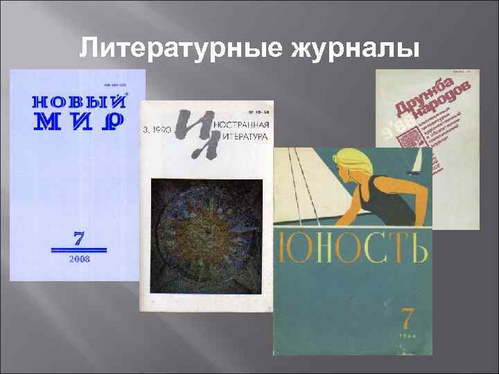Литературные журналы 