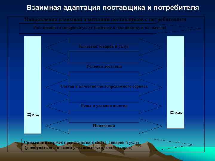 Взаимная адаптация поставщика и потребителя 