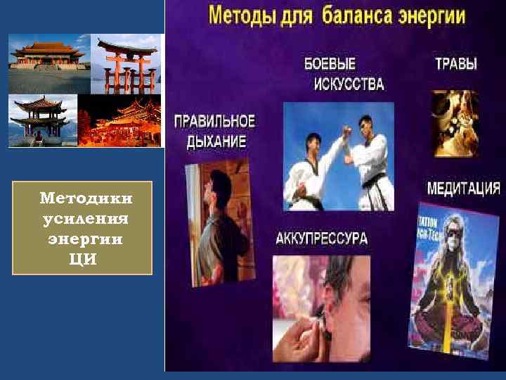 Методики усиления энергии ЦИ 