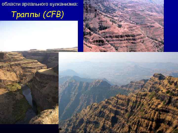 области ареального вулканизма: Траппы (CFB) 
