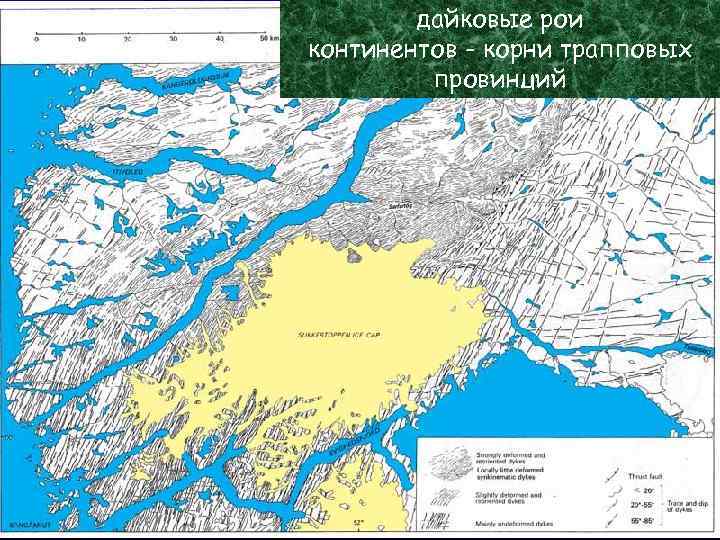 дайковые рои континентов - корни трапповых провинций 