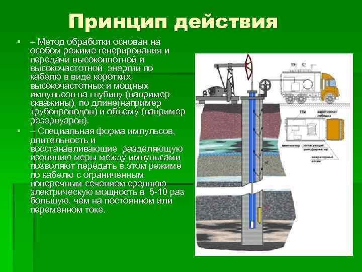 Принцип действия § – Метод обработки основан на особом режиме генерирования и передачи высокоплотной