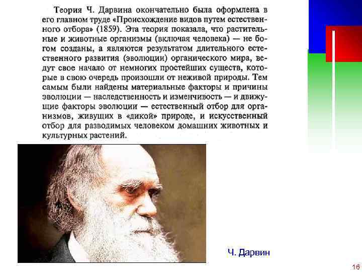 Ч. Дарвин C ОАО «МКНТ» , 2004 16 