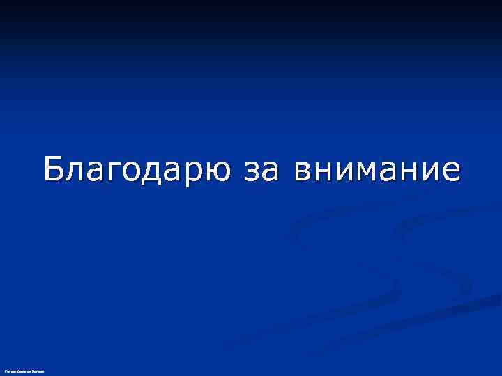 Благодарю за внимание Степанов Константин Сергеевич 