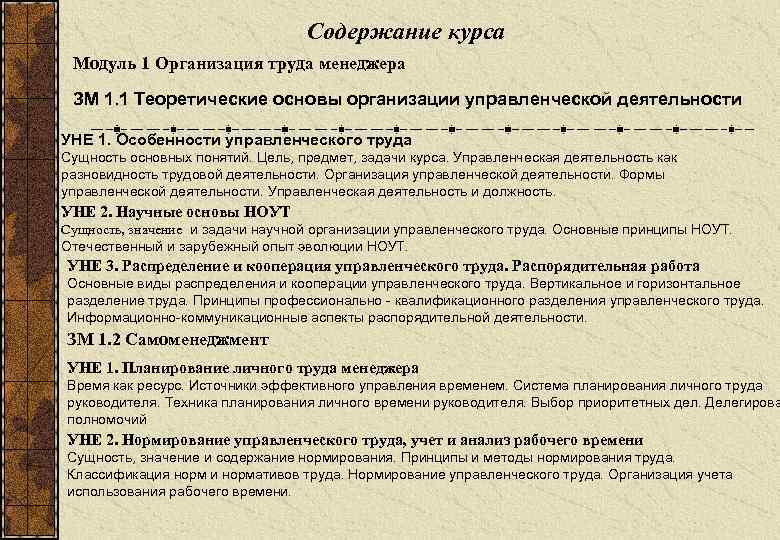 Модуль курс предмет. Содержание труда менеджера. Содержание управленческого труда менеджера. Предметом труда менеджера является. Организации труда и управлению трудом содержание.