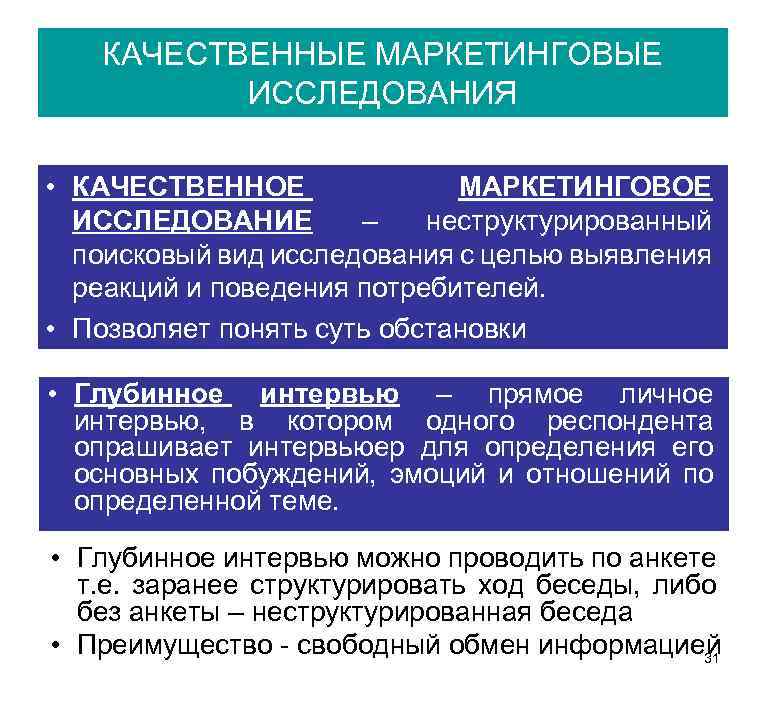 Качественные исследования