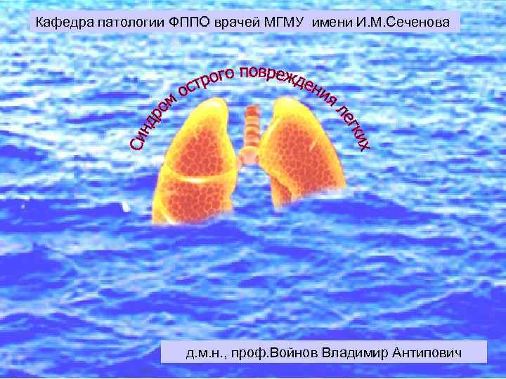 Кафедра патологии ФППО врачей МГМУ имени И. М. Сеченова д. м. н. , проф.
