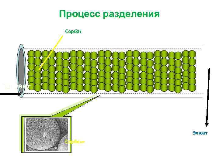 Процесс разделения Сорбат Элюент Элюат Сорбент 