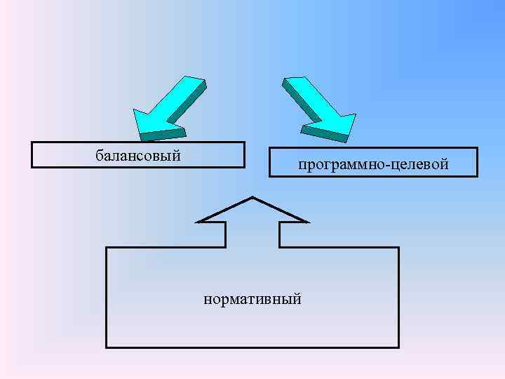 балансовый программно-целевой нормативный 