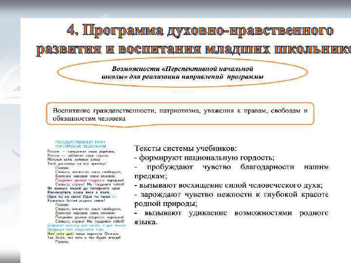 4. Программа духовно-нравственного развития и воспитания младших школьнико 