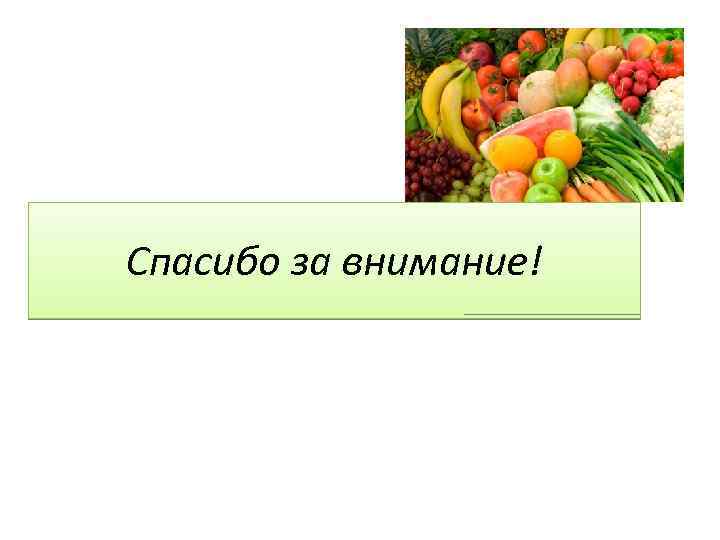 Спасибо за внимание! 