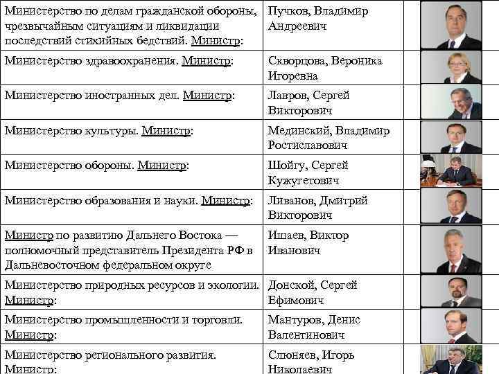 Министерство по делам гражданской обороны, Пучков, Владимир чрезвычайным ситуациям и ликвидации Андреевич последствий стихийных