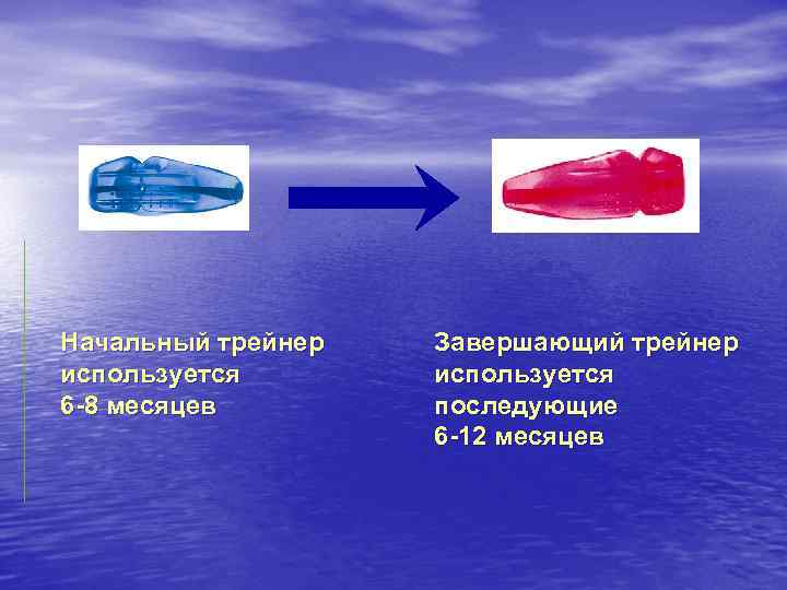 Начальный трейнер используется 6 -8 месяцев Завершающий трейнер используется последующие 6 -12 месяцев 