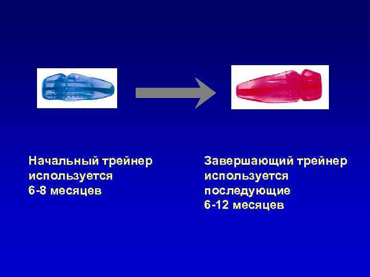 Начальный трейнер используется 6 -8 месяцев Завершающий трейнер используется последующие 6 -12 месяцев 