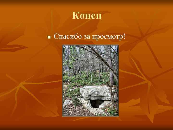 Конец n Спасибо за просмотр! 