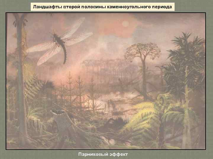 Ландшафты второй половины каменноугольного периода Парниковый эффект 